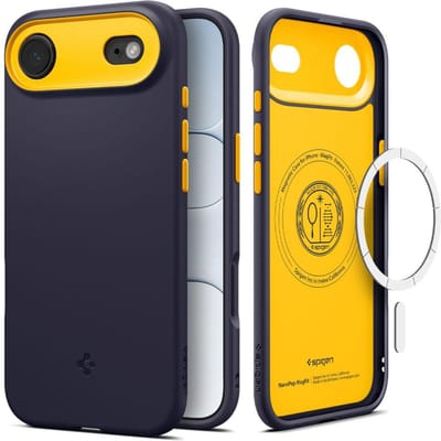 Spigen Nano Pop MagFit Hoesje Geschikt voor Apple iPhone Air - Back Cover Compatibel met MagSafe - Blauw