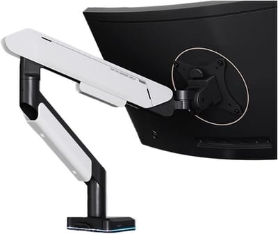 Monitor Arm - Schermhouder - Ergonomisch Werken - Gasveer Verstelbaar - 17-42 Inch - Wit