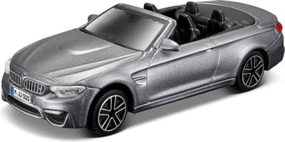 Bburago BMW M4 - Modelauto - Schaal 1:43 - Grijs