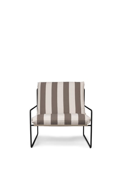 Ferm Living Desert Stripe 1-Zitsbank - Black/Chocolate