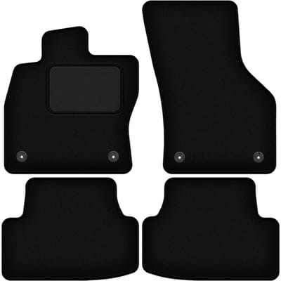 Zwarte velours vloermatten voor: Volkswagen eGolf hatchback (2014-2019)
