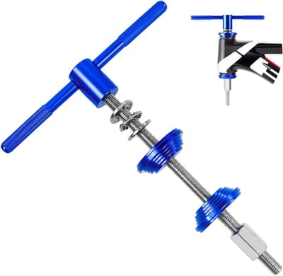 Professionele Drukgereedschappen voor Fietshandvatten - Aluminium, Blauw, 28.5cm x 20.9cm, Duurzaam en Efficiënt