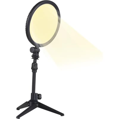 Mini lampe de photographie 13W, lumière LED variable, Portable, Vlog, 120 perles LED, série NP-F, batterie EU Plug noir
