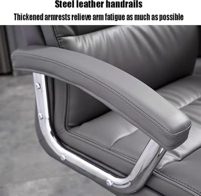 Ergonomische bureaustoel 360° draaibaar – dubbel gelaagd dik zitkussen, waterfaldesign zitting, segmentale rugleuning, PU-leer & Nappaleder, comfortabele armleuningen, ruimtebesparend kantoorstoel – Mobili Bella