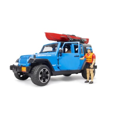 Autospel met kayak en kajakker Farming Toys Wrangler Rubicon Unlimited