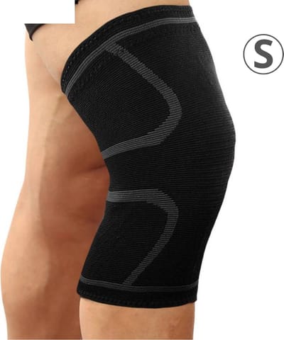 Nivard Sportbrace Knie - Kniebrace - Knee Sleeves Powerlifting - Knee Support - Compressie Knie Brace - Knee Wraps - Dames - Heren - Grijs - Maat S