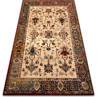 Kleden Rugsx Tapijt POLONIA BODRUM Ornament, frame licht robijn 200x300 cm