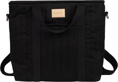 Nobodinoz Hyde Park waterdichte luiertas/rugzak 32x32x14cm - Black