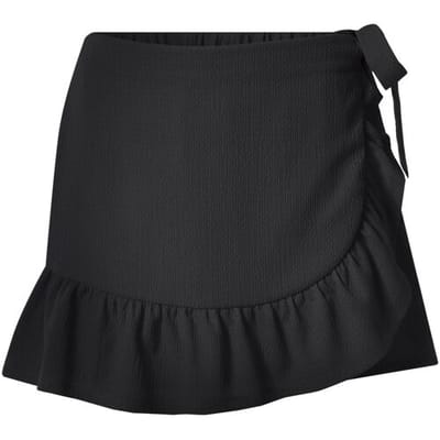 ESMARA Dames broekrok met crêpe-structuur (Zwart, XS (32/34))