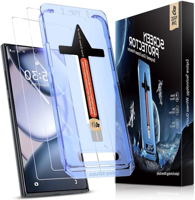 2-Pack Tempered Glass Screen Protector voor Samsung Galaxy 2025 Ultra, Automatische Stofverwijdering, Bubble-Free en Eenvoudige Installatie