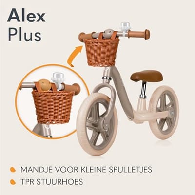Kinderloopfiets zonder Pedalen voor Kinderen van 3 tot 30 kg met Verstelbaar Zadel en Stuur - Lichtgewicht, Onderhoudsvrije Wielen en Comfortabele Zitting