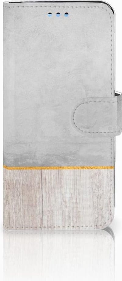 Samsung Galaxy S9 Book Style Case Wood Concrete