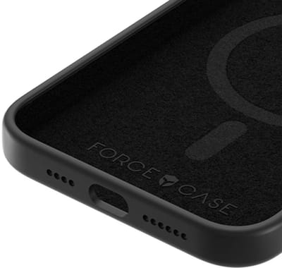 Force Case, Hoesje geschikt voor iPhone 17 Pro - Siliconen MagSafe Compatibel Anti-Shock 2m, Zwart