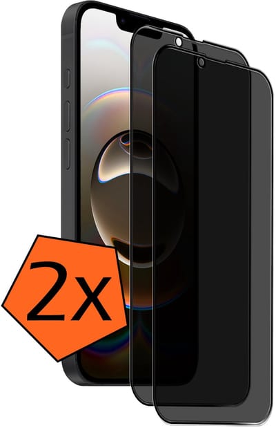 Screenprotector - 2 Stuks - Geschikt voor Apple iPhone 16e - Privacy Filter - Gehard Glas - Beschermglas - Tempered Glass - Screen Protector
