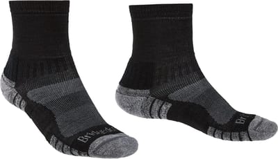 Bridgedale Heren Wandelsokken Quarter Lightweight Zwart