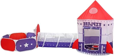 Kinderspeelhuis - Speelset - Binnen en buiten - 3-in-1 ontwerp - 105 x 140 cm - Meerkleurig