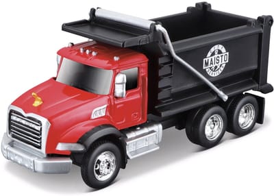 Maisto Mack Granite - Modelauto - Schaal 4,5" - Rood/Zwart