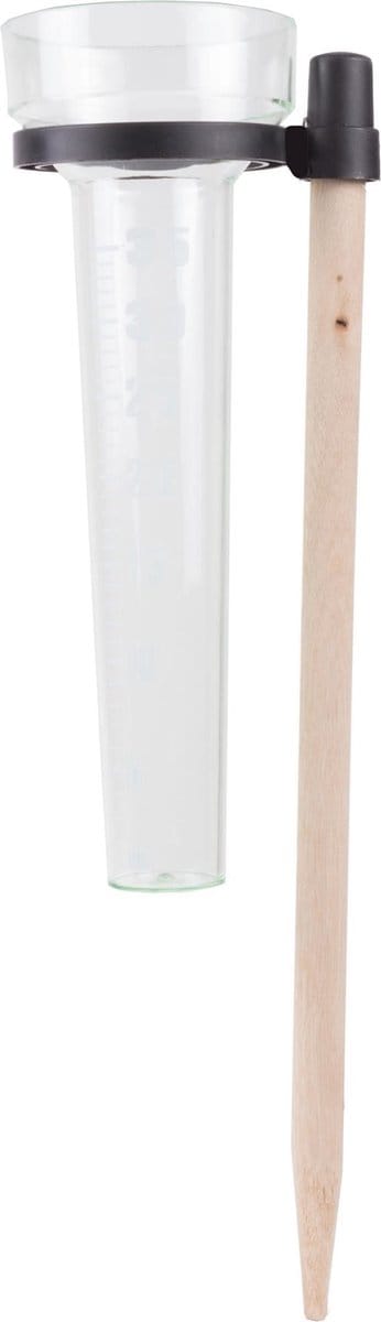 Benson Regenmeter op stokhouder - transparant - 24 cm - kunststof - nauwkeurige meting