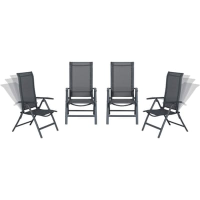 Garden Impressions Limone tuinstoelen set van 4 verstelbaar