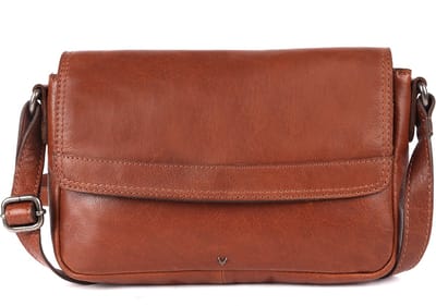 Echt Leren Crossbody Slingtas voor Dames – Trendy Casual Tas met Verstelbare Schouderriem