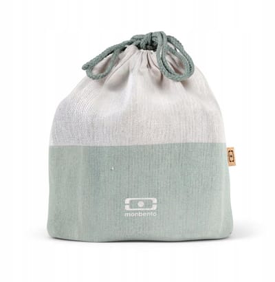 Monbento Lunchbag Natural Green L - Stijlvolle en Duurzame Lunchtas