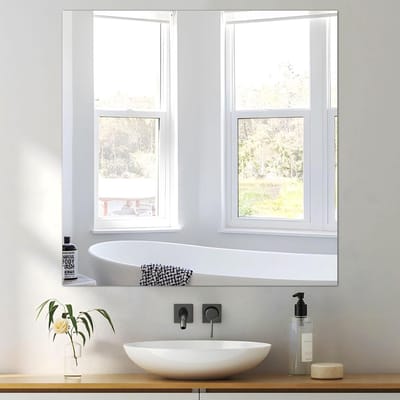 Zelfklevende Wandspiegel HD Vierkant 50x50 cm Glas