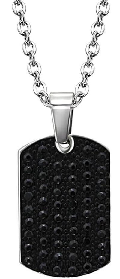 Amanto Ketting Baha - 316L Staal - Tag - 19x30mm - 60cm