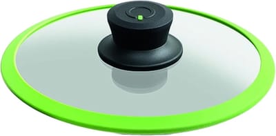 Glazen Deksel - Pan Deksel - Koken - Met Siliconen Ring - 20 cm - Lime