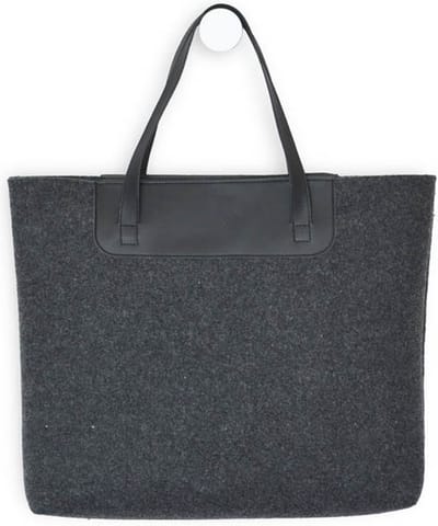 Shopper Dames - Schoudertas - Tote Bag - Weekendtas Dames - Boodschappentas - Gerecycled Vilt - Zwart | MARLY | MADE out of