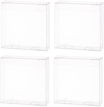 Dailygoods- Geschenkdoosjes 30 Stuks - Doorzichtige Doosjes - Rechthoekige Geschenkdoosjes - PVC Doosjes - Transparante Verpakking - 10 x 10 x 3 cm - Cadeaudoosjes