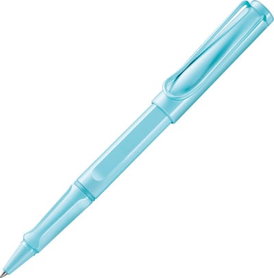 LAMY safari Aquasky moderne rollerbalpen 3D1 - van robuust kunststof - met ergonomische greep en zelfverende metalen clip, incl. rollerbalvulling LAMY M 63 M zwart