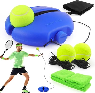 VIN® Tennispaal - Swingball - Tennis Paal Met 2 Ballen - Tennispaal Swingbal - Tennispaal Kinderen En Volwassenen – Tennis Trainer – Voor In de Tuin - Oefening