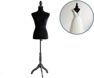 Lowander Dames Paspop - Etalagepop - Verstelbaar 134 tot 170 cm - Zwart