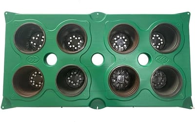 Drijvende plantenmand - Waterplanten eiland - Vijver verfraaien - Complete set - 100 cm lang - Groen