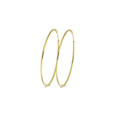 New Bling 9NBG-0488 Gouden Oorringen - Dames - Ooringen - 30 x 1,2 mm - 14 Karaat - Goud