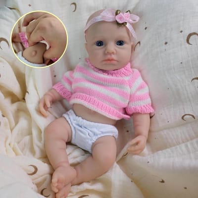 Levensechte Babypop - Herborenen Pop - Kinderspeelgoed - Anatomisch Correct - 8 Inch - Roze Outfit