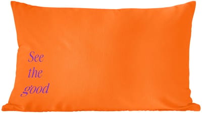 Sierkussens - Kussentjes Woonkamer - 60x40 cm - See te good - Paars - Oranje