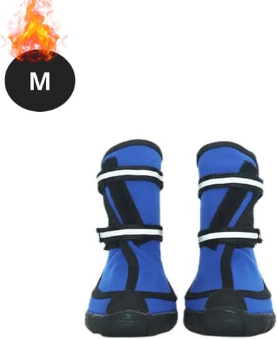 Bovista Hondenschoenen Pootbeschermer - Hondenschoenen - 4 Stuks - Hondenschoentjes - Pootbescherming Hond - Waterbestendig - Antislip - Blauw - M