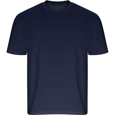 Ecologie Unisex Gerecycled Oversized T-shirt voor volwassenen (Marine)