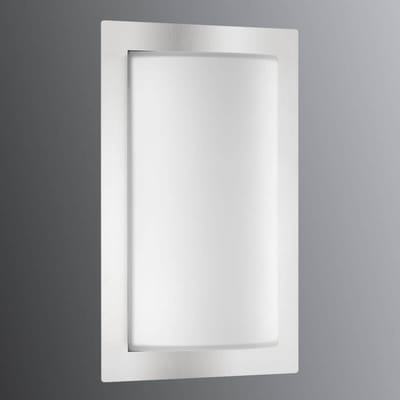 LCD Buitenwandlamp Luis, roestvrij staal, glas, E27