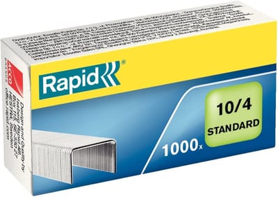 Nietjes No. 10 - Standaard nietjes - Documenten Binden - Verzinkt materiaal - 1000 stuks - Zilver