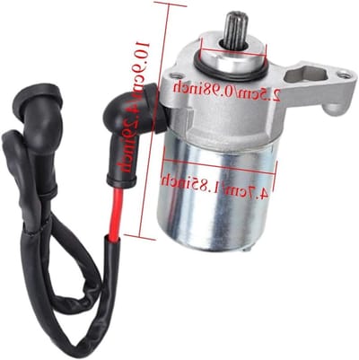 Vervangende Elektrische Startmotor voor Motoren en Auto's, Compatibel met Yamaha DT125R en TDR125, Duurzaam en Betrouwbaar, 3MB-81800-02 4FL-81800-00