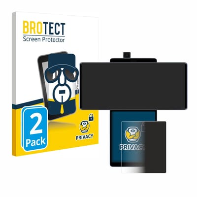 BROTECT - privacy screenprotector voor LG Wing (Achterdisplay) - Folie Beschermfolie Blauwlichtfilter 2 Stuks