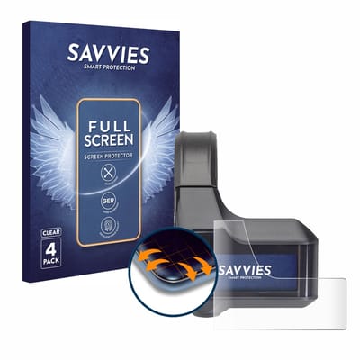 Savvies - Screenprotector voor Shimano Steps SC-E7000 - Folie Beschermfolie transparant volledig dekking 4 Stuks