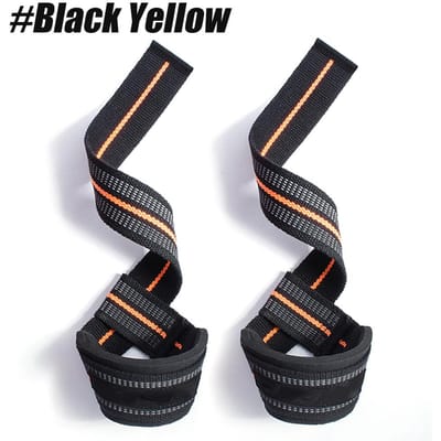 Sangles de levage avec rembourrage pour Soulevé de terre Powerlifting Entraînement de force Support de poignet gray