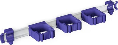 Toolflex One - Gereedschapsophangsysteem - 54 cm Aluminium Rail, Paars - 5 Flexibele Houders - Geschikt voor Ø15-35 mm Gereedschappen - Eenvoudige Installatie - Ruimtebesparend en Veilig - Inclusief Montagemateriaal