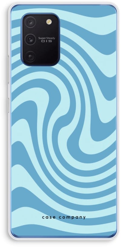 Case Company® - Hoesje geschikt voor Samsung Galaxy Note 10 Lite hoesje - Swirl Blauw - Soft Cover Telefoonhoesje - Bescherming aan alle Kanten en Schermrand