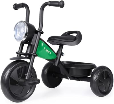 Driewieler - Kindervoertuig - Buiten spelen - Motorfiets design - 70 x 47 x 54 cm - Groen