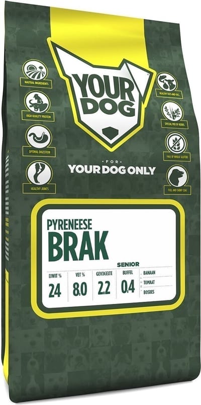 Yourdog Pyreneese franse brak Rasspecifiek Senior Hondenvoer 6kg | Hondenbrokken