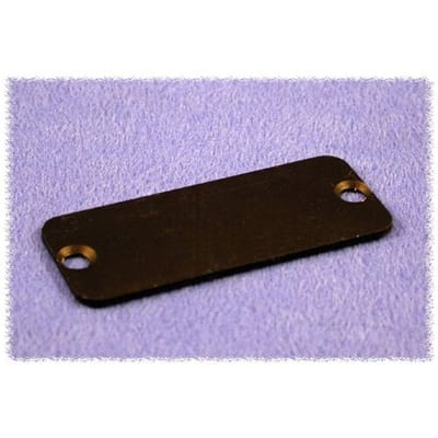 Hammond Electronics 1455TALBK-10 1455TALBK-10 End plate (l x b x h) 1.5 x 160 x 51.5 mm Aluminium Zwart 10 stuk(s)